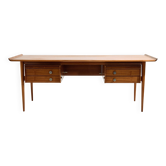 Restored teak executive desk