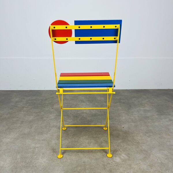 Chaise pliante postmoderne Fermob par Denis Balland