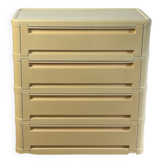 Olaf von bohr chest of drawers model 4964 by kartell - space age design, 70s