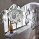 Beveled mirror 50s flowery 82 x 56 cm