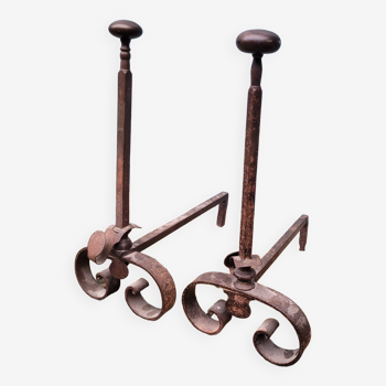 Pair of andirons