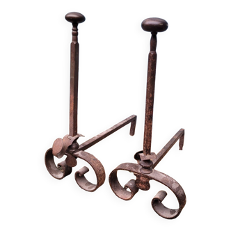 Pair of andirons