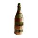 Glass bottle covered with wicker, France of the 60