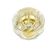 Mid-Century Glass & Brass Ceiling Light from Limburg, Germany, 1960s