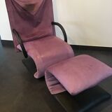 Set of 2 armchairs & 3 Zen footstools by Claude Brisson published by Ligne Roset