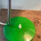 Green metal table lamp