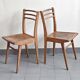 Suite de 4 chaises bistrot Luterma 1950 vintage