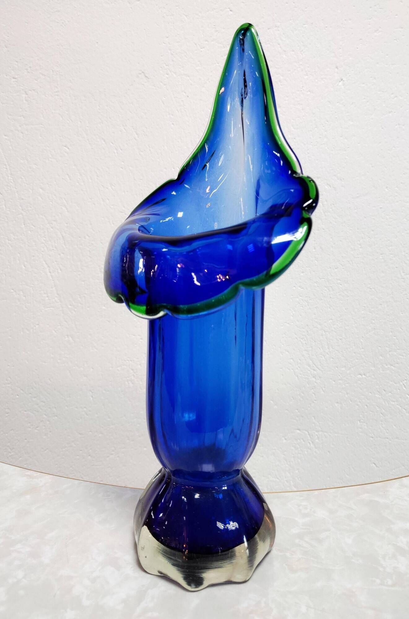 Murano glass vase in the shape of a Calla lily, 1960s