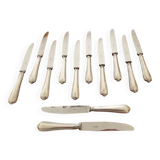 Ercuis - Set of 12 Sully model dessert knives - in silver metal