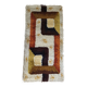 Vintage 1970s Space Age rug in long pile wool 62x115.