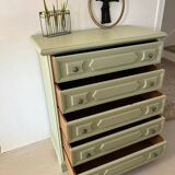 Commode ancienne relookée 5 tiroirs
