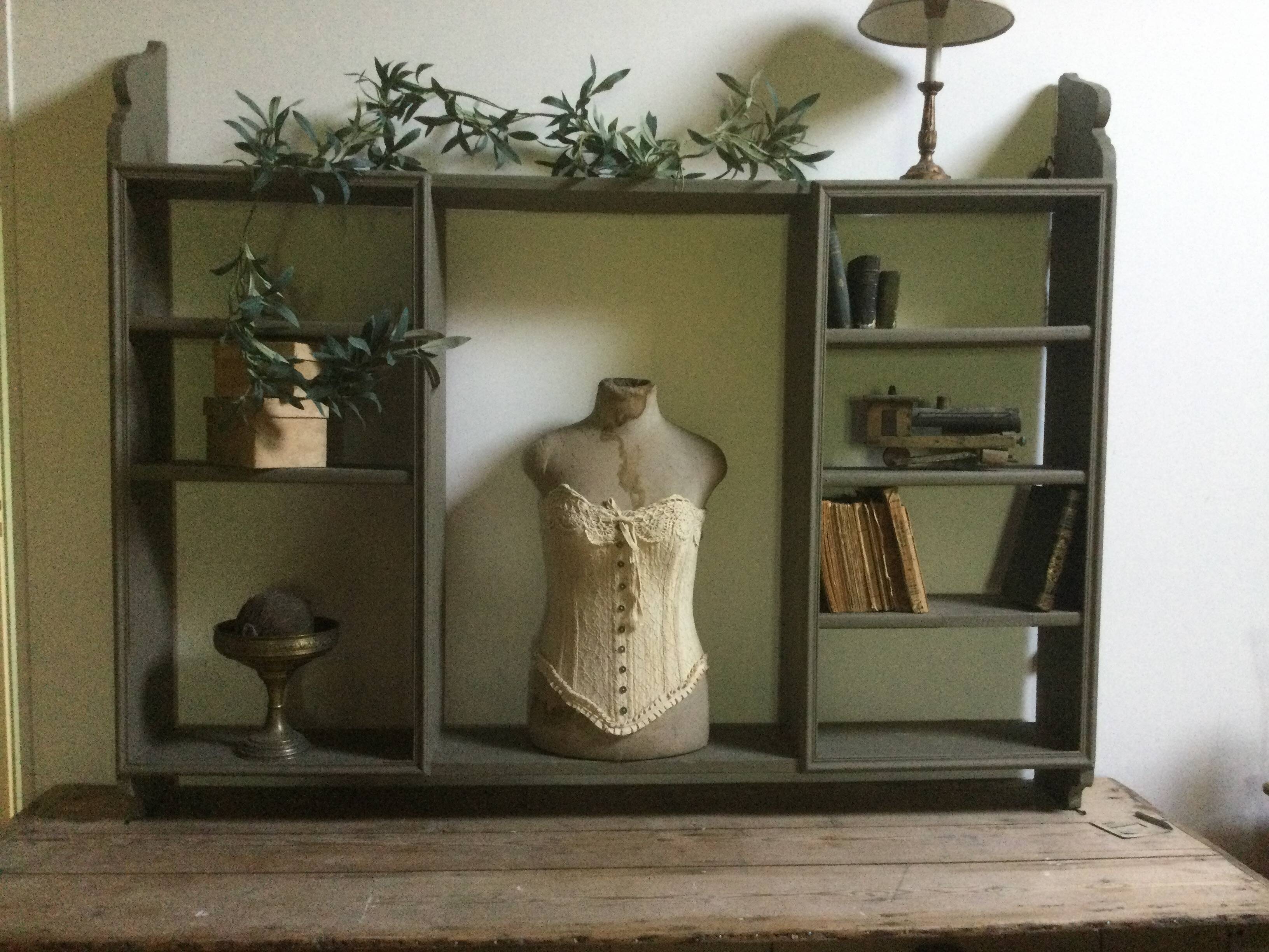 Large antique wall shelf