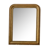 Louis Philippe Mirror beaded carved gold  74x98cm