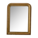 Miroir Louis Philippe perlé doré sculpté 74x98cm