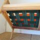 Scandinavian orange wool sofa