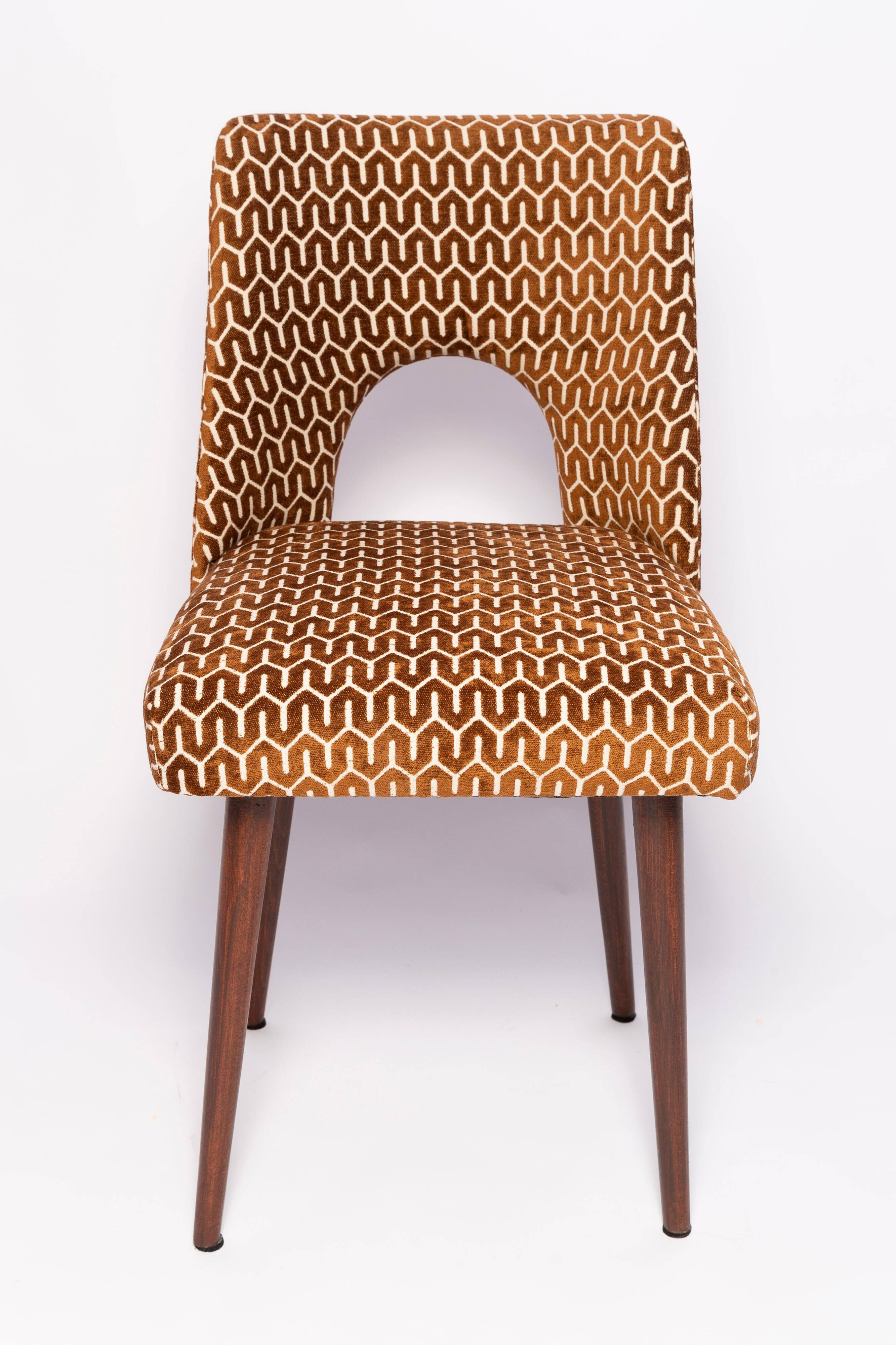 'Shell' chair chocolate mid-century, Europe, 1960s