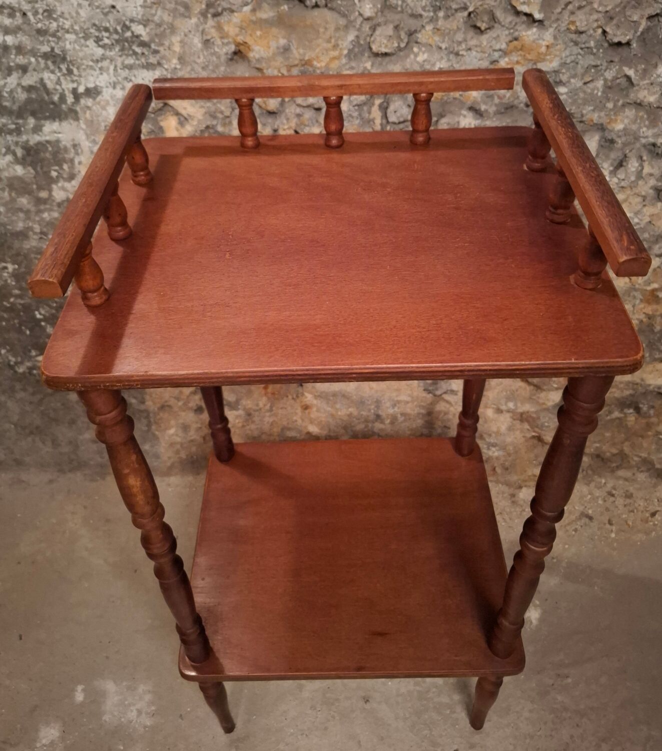 Small vintage wooden console
