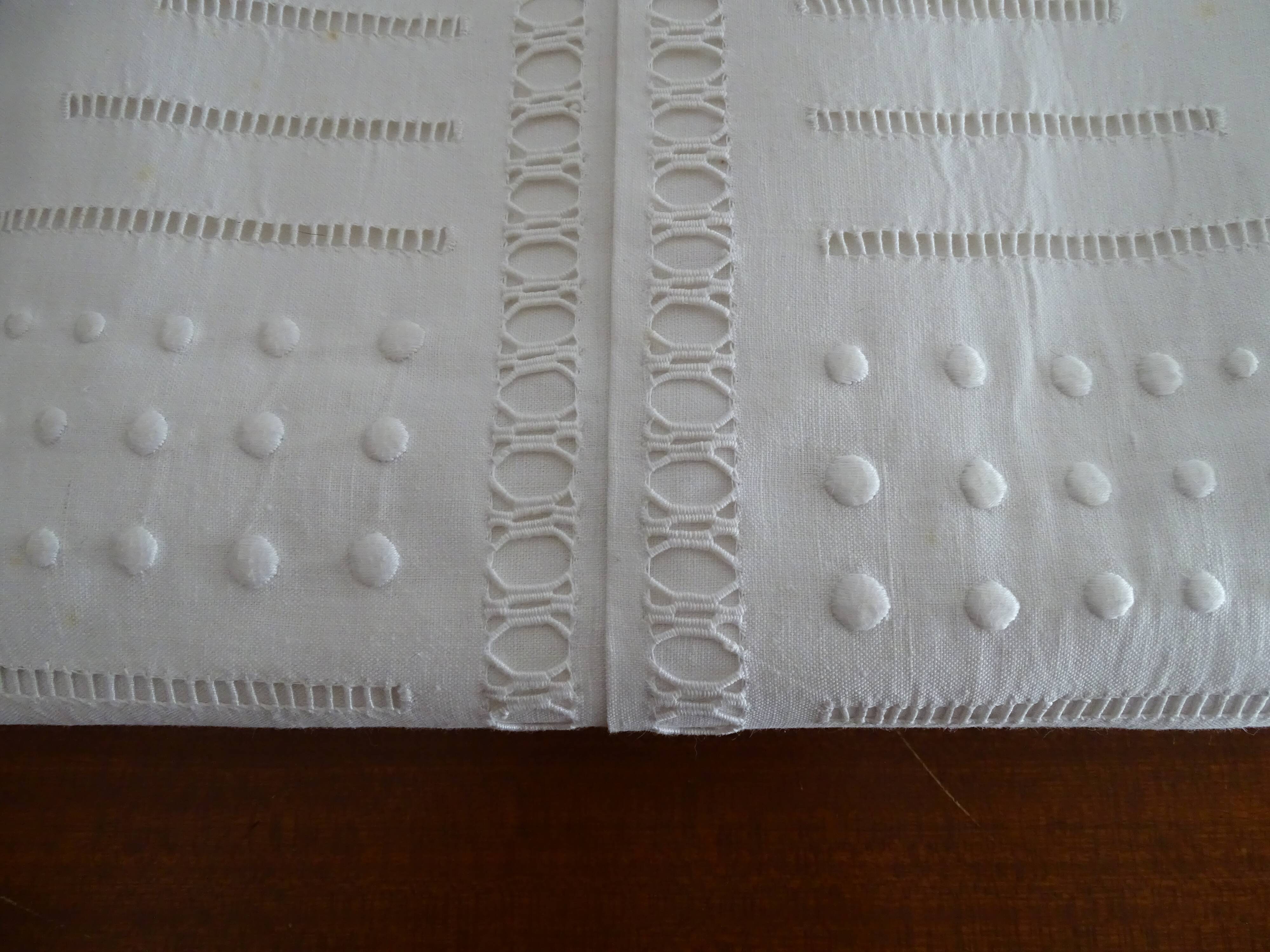 Embroidered tablecloth old Chinese décor pure cotton 230*155