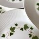 Antique dinner plates Saint Amand Ceranord, Bourrasque