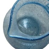 Biot blown glass pitcher