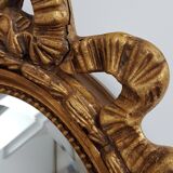Old mirror with pediment 40x56cm