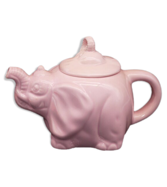 Thé pour deux en céramique éléphant rose | deux tasses | petite théière  avec couvercle. | Selency