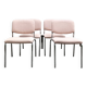 Chaises métal et tissu vintage