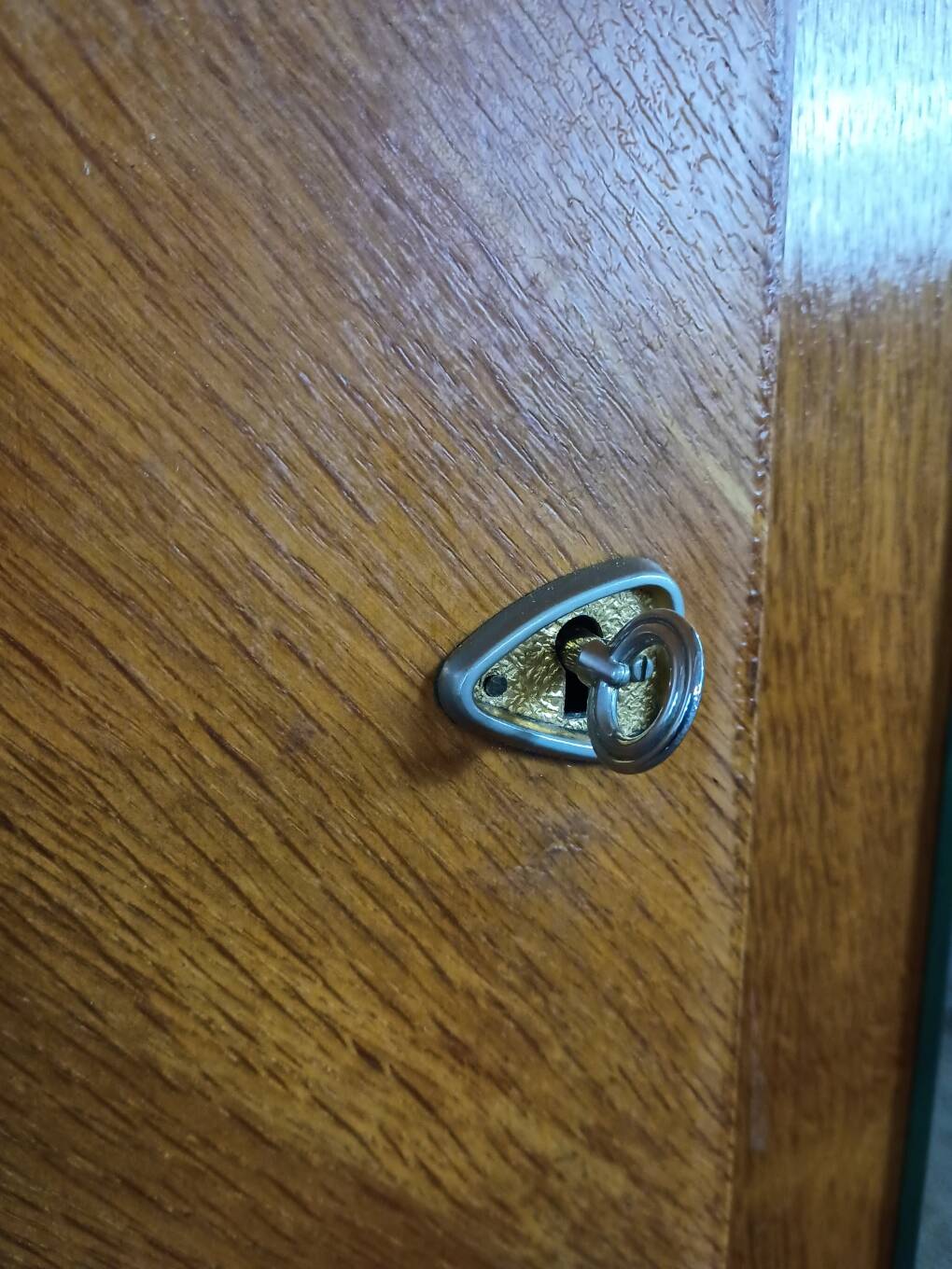 1960s Scandinavian wardrobe with two doors and mirror, easy assembly.