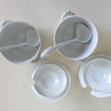 Sologne porcelain jam and sugar makers