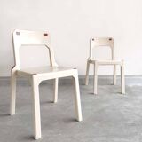 Paire chaises design Henry Massonnet