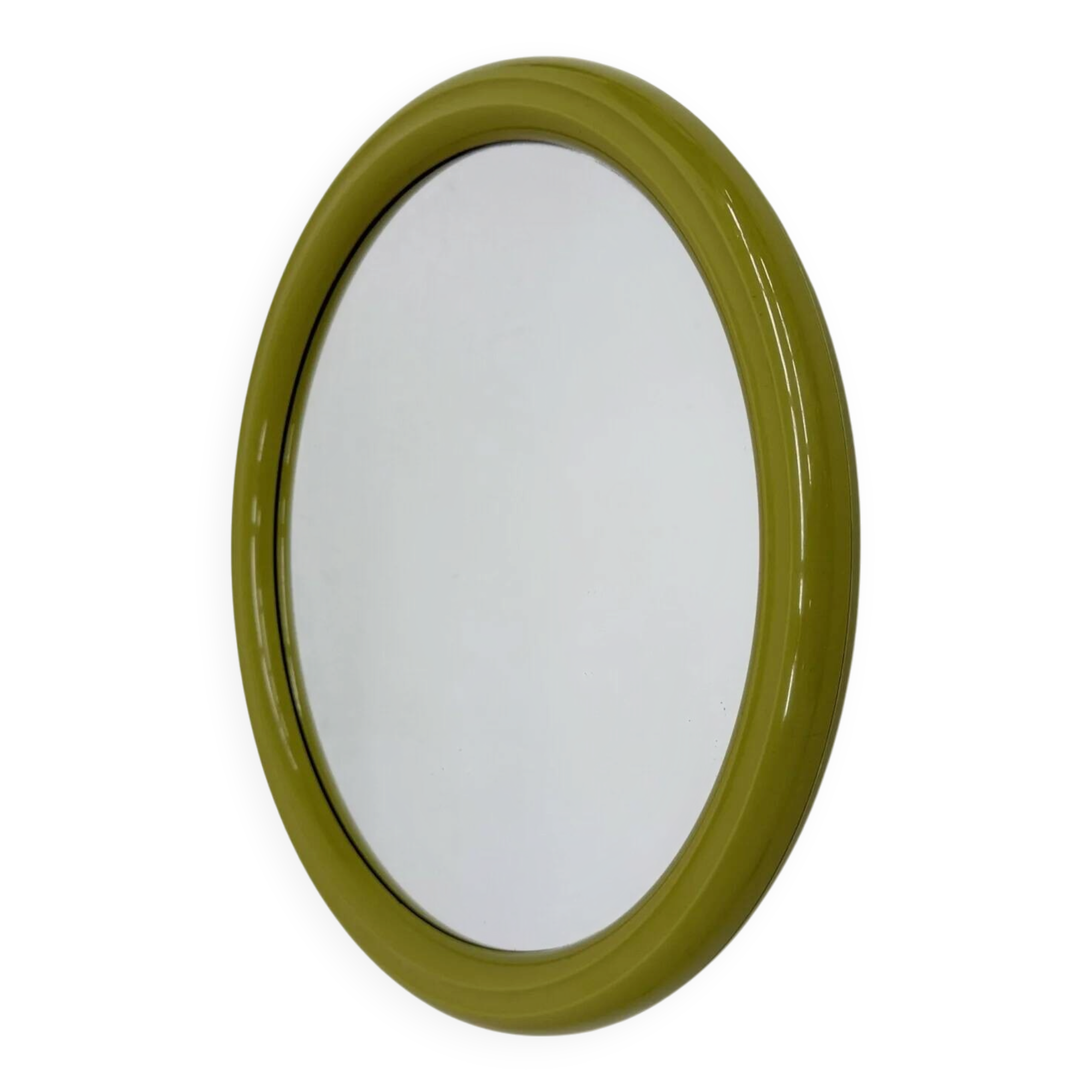 Space age mirror green plastic by Tiger, 1970s