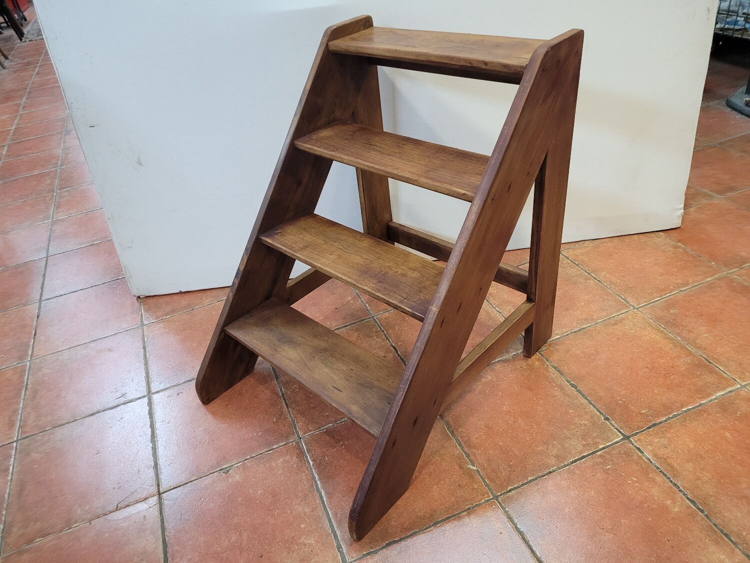 Stepladder or wooden staircase