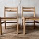 Pair of vintage dlg charlotte perriand Illmari tapiovaara chairs