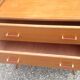 Vintage chest of drawers with compass feet