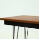 Mid Century Teak Hairpin Desk by Tijsseling 1960s