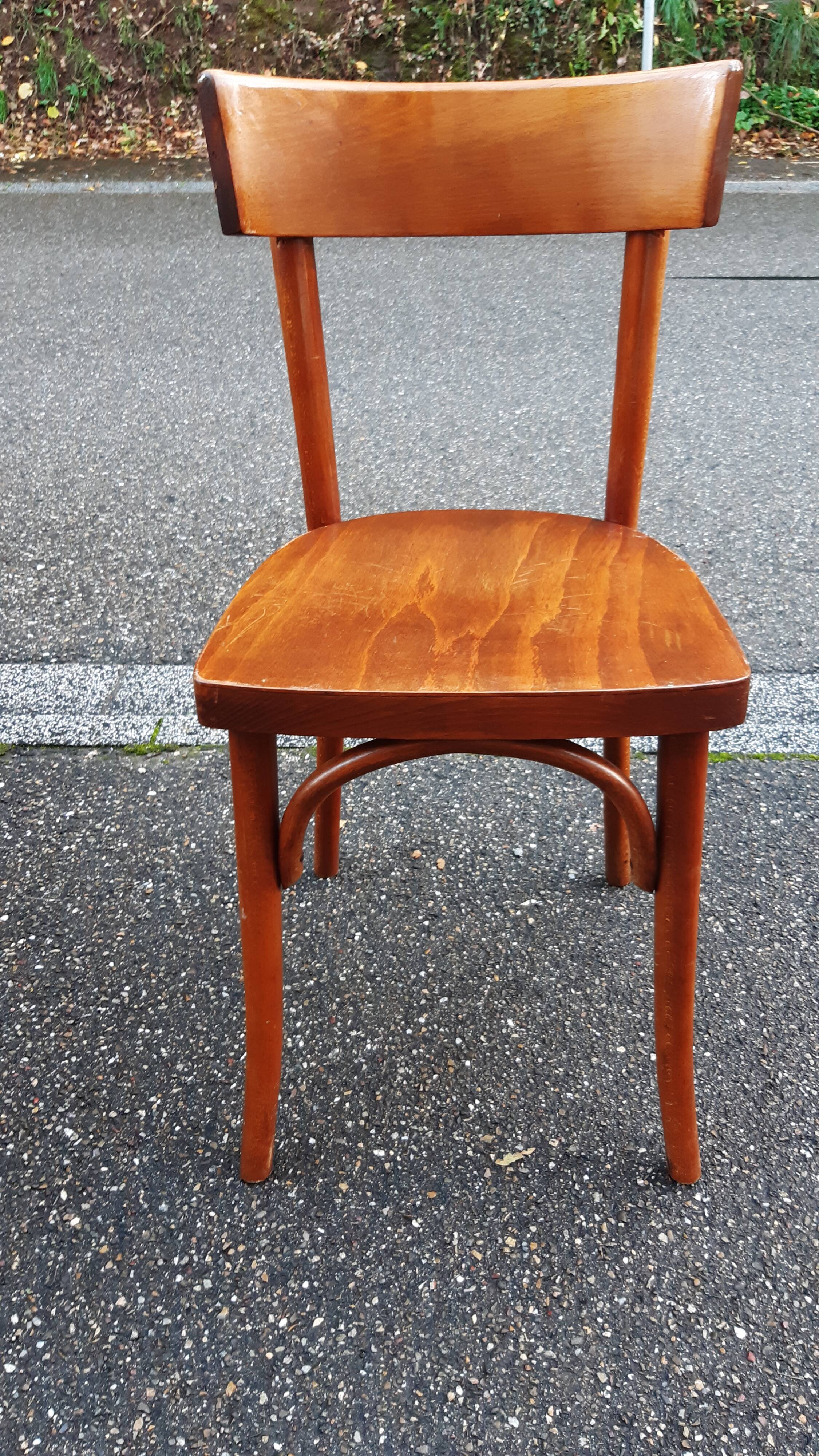 Bistro chairs 50s, set of 8