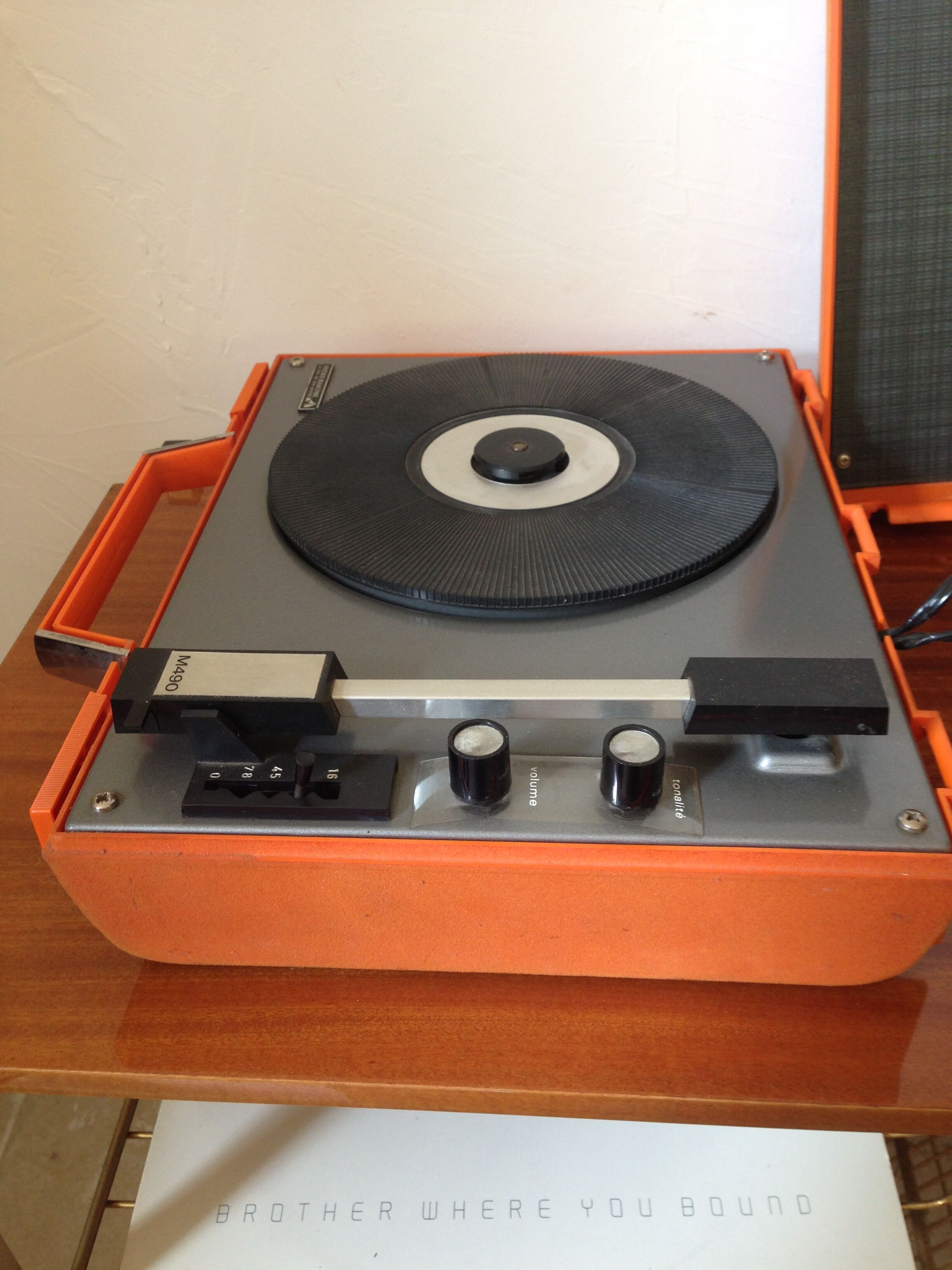 Platine vinyle, tourne disque Pathé Marconi années 70