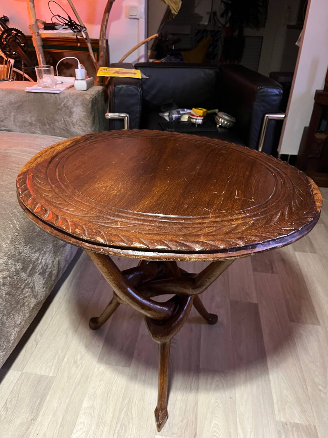 Tribal side table