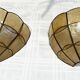 Paire d'appliques nacre coquillage