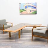 1960s walnut armchair