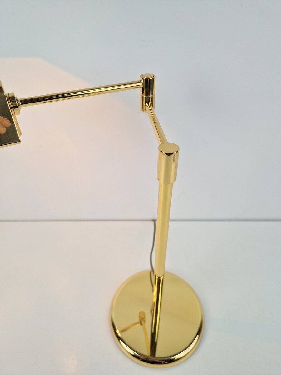 Regency Brass Adjustable Table Lamp from Egoluce, 1970s