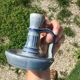 glazed ceramic hand candle holder