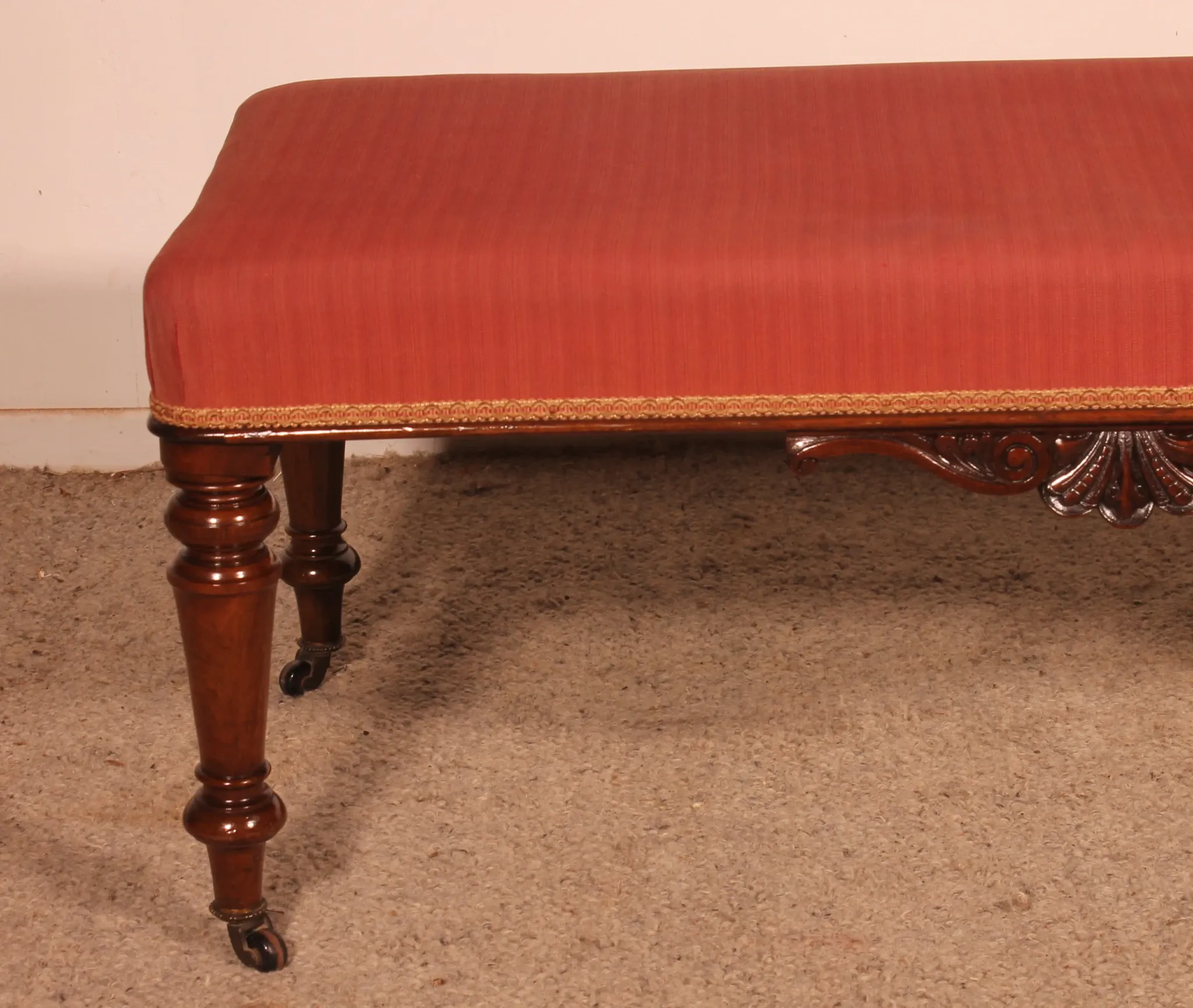 banquette en acajou du 19° siècle - Angleterre
