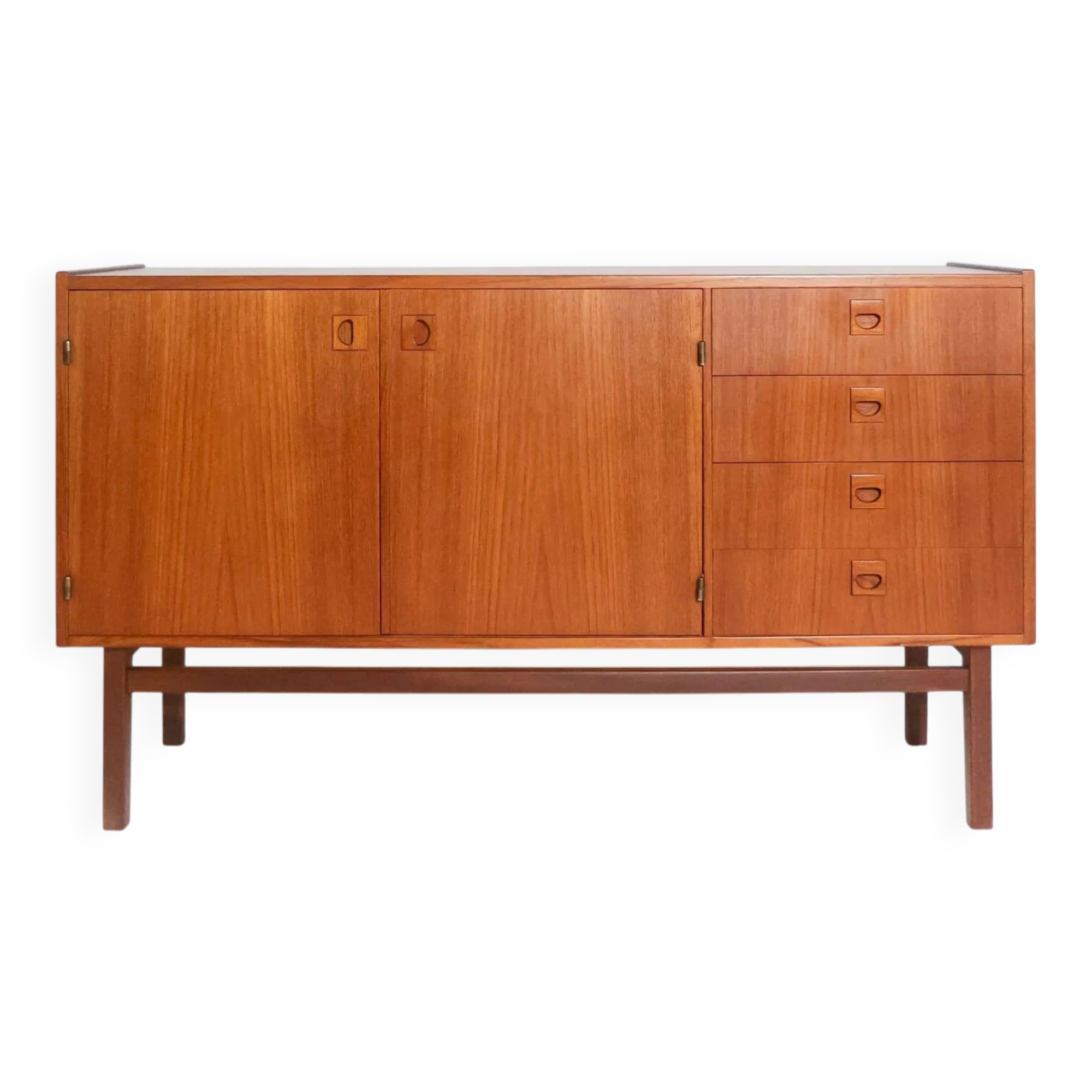 Vintage Scandinavian teak sideboard fully restored.