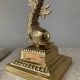Pair of Empire lamps in bronze and sheet metal