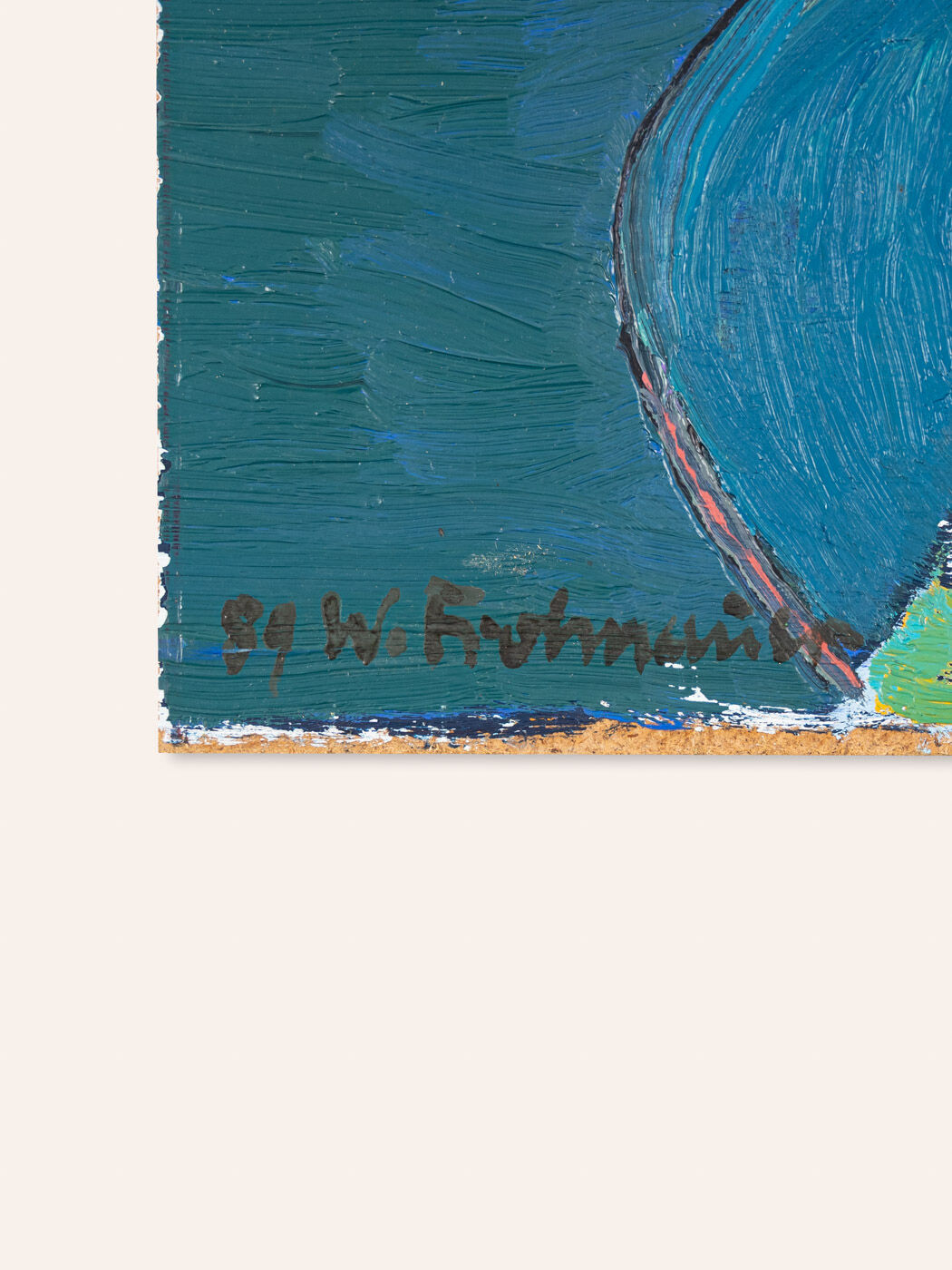 Floral stil life, oil on wooden plate, 40 x 55cm