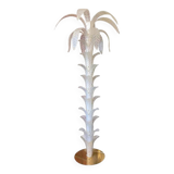 Vintage Opalino Palm Tree Murano Glass Floor Lamp in the Style of Napoleon Martinuzzi