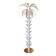 Vintage Opalino Palm Tree Murano Glass Floor Lamp in the Style of Napoleon Martinuzzi