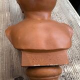 Child bust in terracotta
