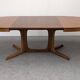 Oval extendable dining table by Baumann, France circa 1970.